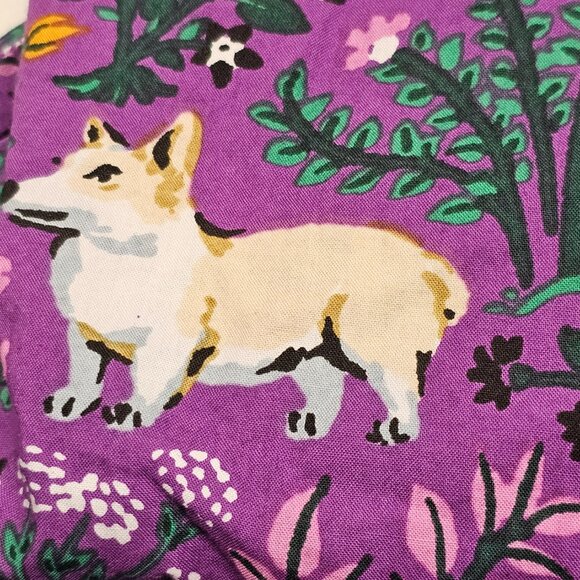 W Tag Anthropologie Print Fresh Purple Violet Dogs Poddle PJ Pajama Set Womens S - Picture 9 of 16